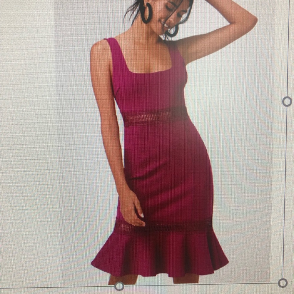 Dress - stretch Crochet Midi dress.